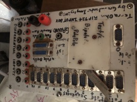 Manual electrode switching breakout box for leap-frog soil imaging belts