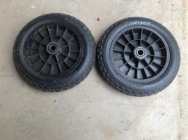 Solid wheels for large Wallaroo loop cart